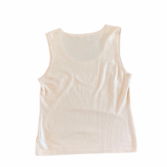 Magaschoni Top Silk Cashmere Sleeveless Medium - Picture 4 of 8